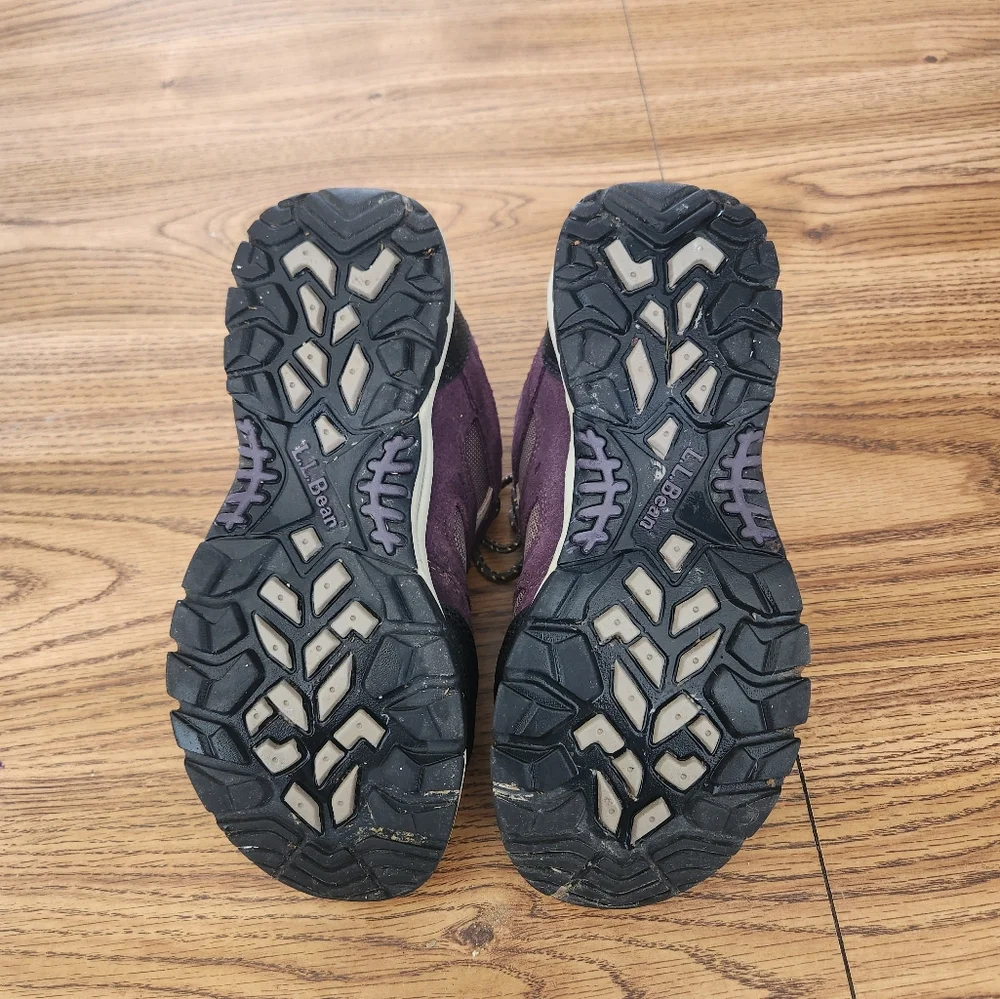 LL Bean Tex Dri-Lex Hiking Trail Shoe Waterproof Purple Great Condition 7W - Picture 4 of 6